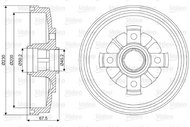 VALEO Brake drum 237025 - Brake drum
