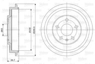 VALEO Brake drum 237054 - Brake drum