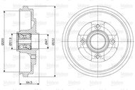 VALEO Brake drum 237079 - Brake drum