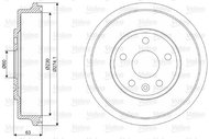 VALEO Brake drum 237082 - Brake drum