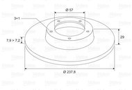 VALEO Brake Disc 186130 - Brake Disc