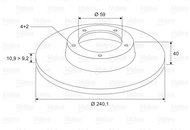 VALEO Brake Disc 186155 - Brake Disc