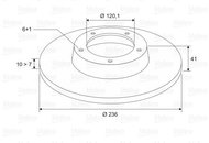 VALEO Brake Disc 186186 - Brake Disc