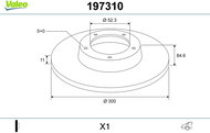 VALEO Brake Disc 197310 - Brake Disc