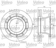 VALEO Brake Disc 187021 - Brake Disc