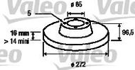 VALEO Brake Disc 187045 - Brake Disc