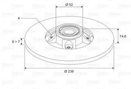 VALEO Brake Disc 197119 - Brake Disc