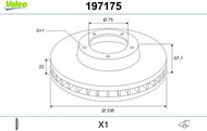 VALEO Brake Disc 197175 - Brake Disc