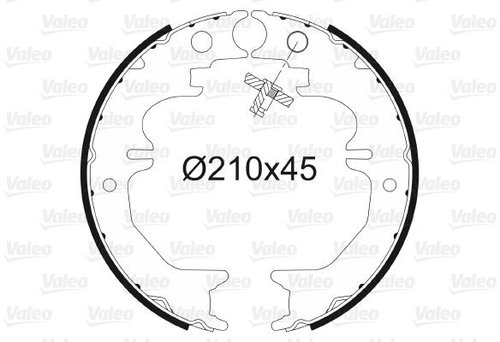 VALEO Brake Shoe Set 564142 - Brake Shoes - Main image