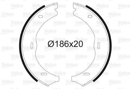 VALEO Brake Shoe Set 564145 - Brake Shoes - Main image