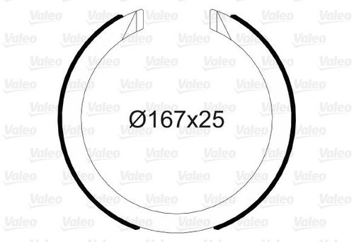 VALEO Brake Shoe Set 564149 - Brake Shoes - Main image