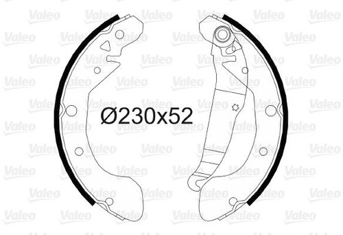 VALEO Brake Shoe Set 564153 - Brake Shoes - Main image