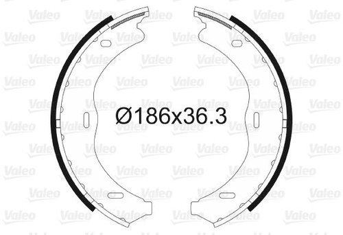 VALEO Brake Shoe Set 564158 - Brake Shoes - Main image