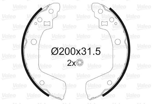 VALEO Brake Shoe Set 564160 - Brake Shoes - Main image