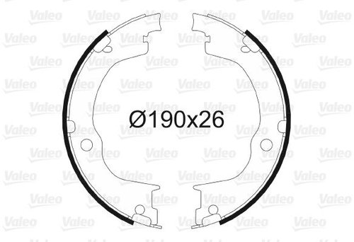 VALEO Brake Shoe Set 564163 - Brake Shoes - Main image