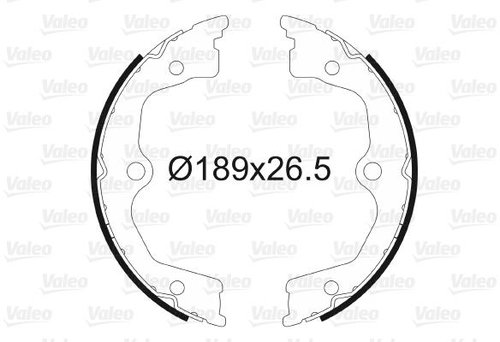 VALEO Brake Shoe Set 564165 - Brake Shoes - Main image