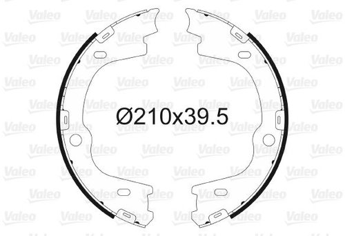 VALEO Brake Shoe Set 564167 - Brake Shoes - Main image
