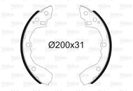 VALEO Brake Shoe Set 564178 - Brake Shoes