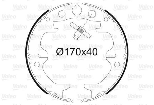 VALEO Brake Shoe Set 564179 - Brake Shoes - Main image