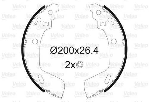 VALEO Brake Shoe Set 564180 - Brake Shoes - Main image