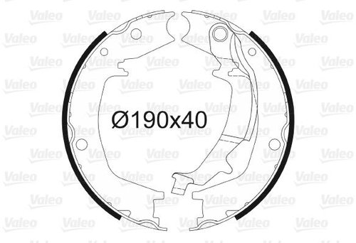 VALEO Brake Shoe Set 564181 - Brake Shoes - Main image