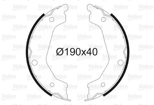 VALEO Brake Shoe Set 564184 - Brake Shoes - Main image