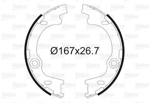 VALEO Brake Shoe Set 564186 - Brake Shoes - Main image