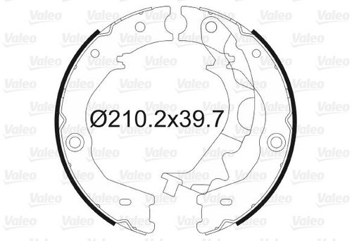 VALEO Brake Shoe Set 564189 - Brake Shoes - Main image