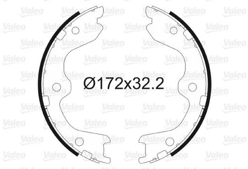VALEO Brake Shoe Set 564196 - Brake Shoes - Main image