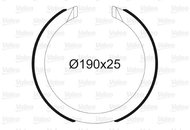 VALEO Brake Shoe Set 564197 - Brake Shoes