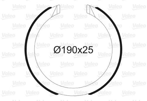 VALEO Brake Shoe Set 564197 - Brake Shoes - Main image