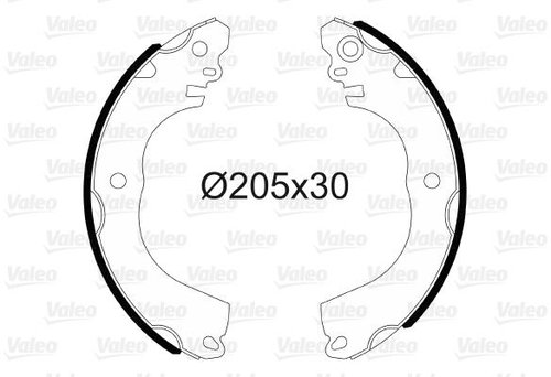 VALEO Brake Shoe Set 564202 - Brake Shoes - Main image
