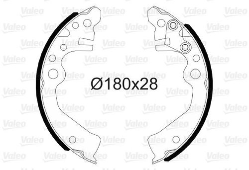 VALEO Brake Shoe Set 564206 - Brake Shoes - Main image
