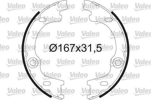VALEO Brake Shoe Set 564212 - Brake Shoes - Main image