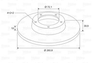 VALEO Brake Disc 197625 - Brake Disc