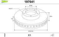 VALEO Brake Disc 197641 - Brake Disc