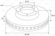 VALEO Brake Disc 197688 - Brake Disc
