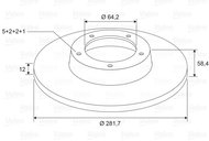 VALEO Brake Disc 197699 - Brake Disc