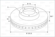 VALEO Brake Disc 197705 - Brake Disc