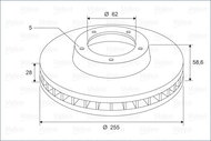 VALEO Brake Disc 197713 - Brake Disc