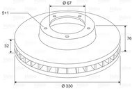 VALEO Brake Disc 197718 - Brake Disc