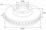 VALEO Brake Disc 197727 - Brake Disc