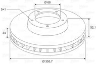 VALEO Brake Disc 197743 - Brake Disc