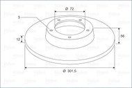 VALEO Brake Disc 197750 - Brake Disc