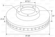 VALEO Brake Disc 197753 - Brake Disc