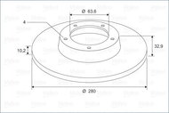 VALEO Brake Disc 197776 - Brake Disc