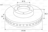 VALEO Brake Disc 197785 - Brake Disc