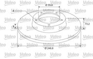 VALEO Brake Disc 675412 - Brake Disc