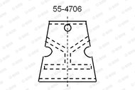 VALEO Brake Shoe Set 554706 - Brake Shoes