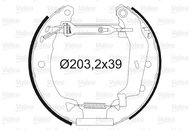 VALEO Brake Shoe Set 554783 - Brake Shoes